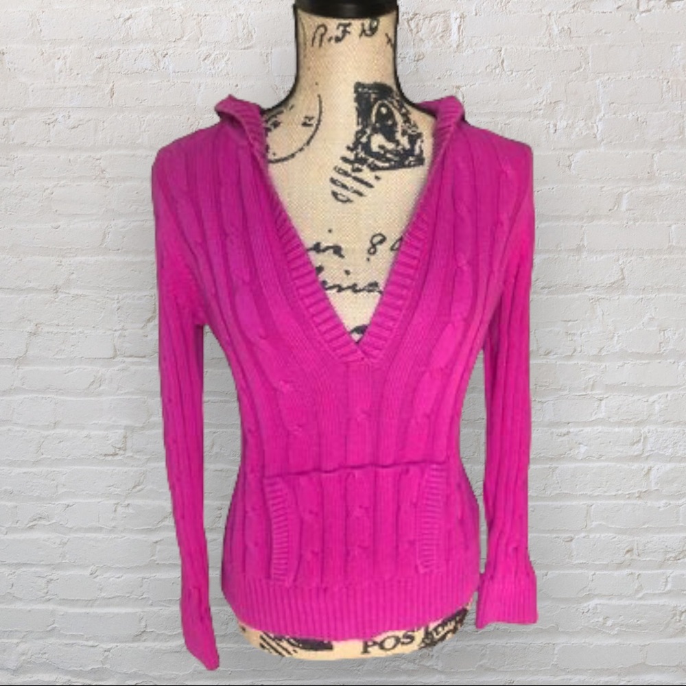 Ann Taylor Hooded Sweater! Women’s Small